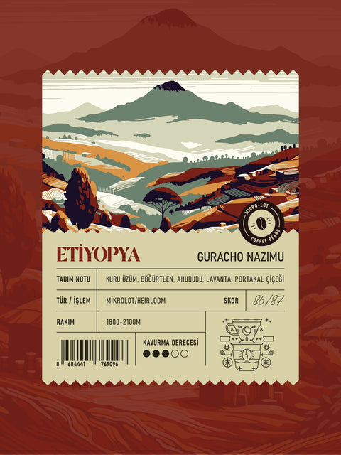 Etiyopya Guracho Nazimu Mikrolot Filtre Kahve (250 GR)