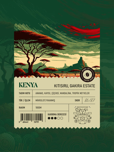 Kenya Kitisuru Mikrolot Filtre Kahve (250 GR)