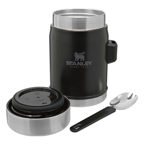 Stanley 0.4L Classic Food Jar - Kaşıklı Yemek Termosu - Matte Black/Siyah