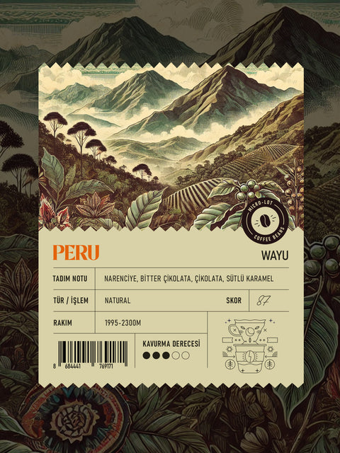 Peru Wayu Organik Mikrolot Filtre Kahve (250 GR)