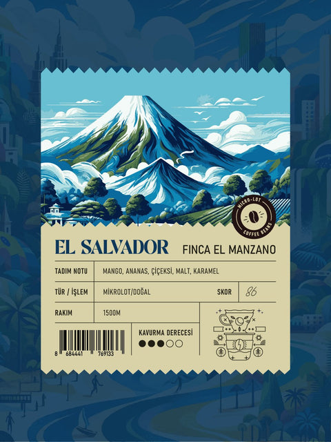 El Salvador Finca El Manzano Mikrolot Filtre Kahve (250 GR)