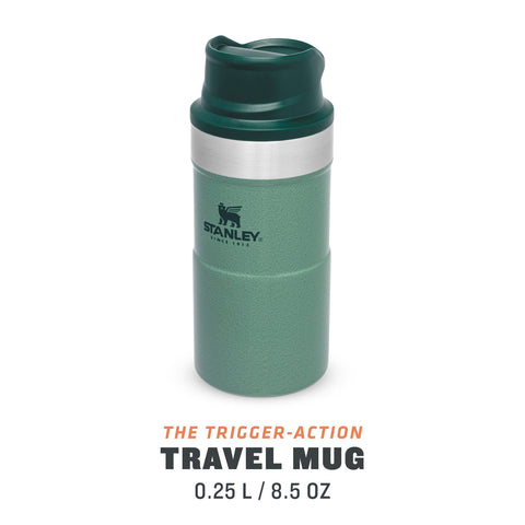Stanley 0.25L İnce Gövde Classic Trigger-Action Travel Mug - Yeşil