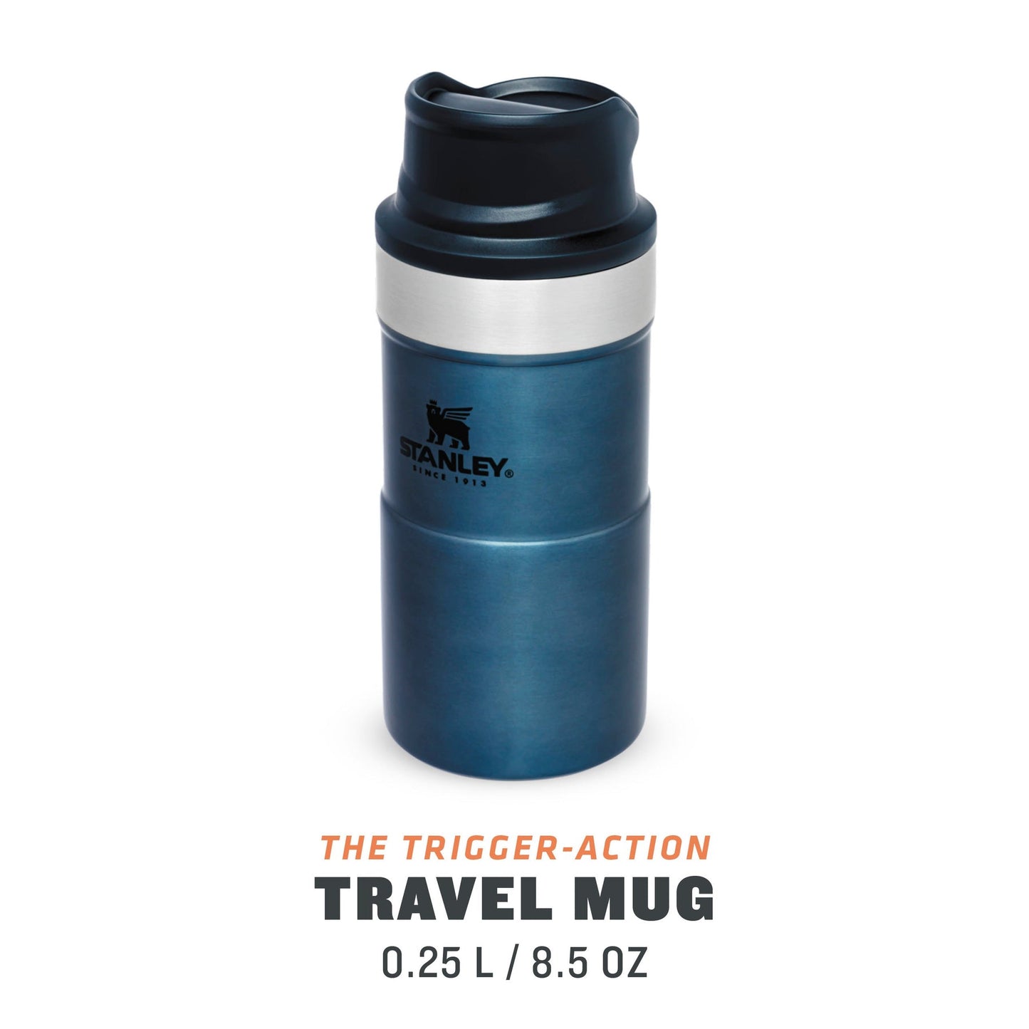 Stanley 0.25L İnce Gövde Classic Trigger-Action Travel Mug - Lacivert