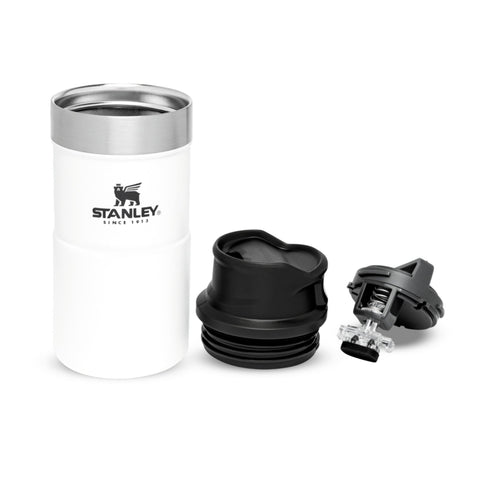 Stanley 0.25L İnce Gövde Classic Trigger-Action Travel Mug - Polar Beyaz