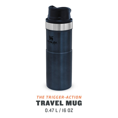 Stanley 0.47L Classic Trigger-Action Travel Mug - Lacivert