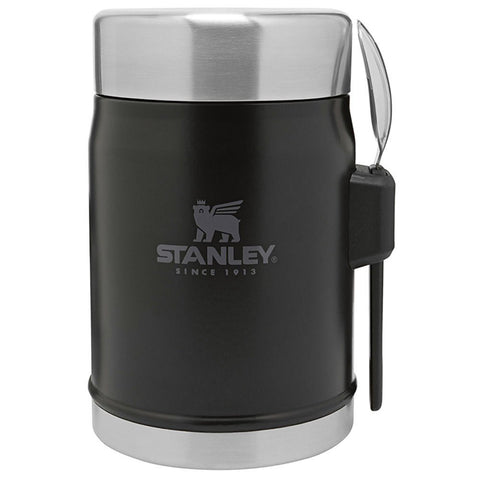 Stanley 0.4L Classic Food Jar - Kaşıklı Yemek Termosu - Matte Black/Siyah