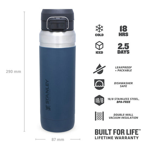 Stanley 1.06L The Quick Flip Water Bottle - Lacivert